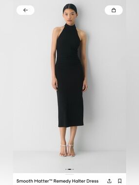 Aritzia Smooth Matter Remedy Halter Dress